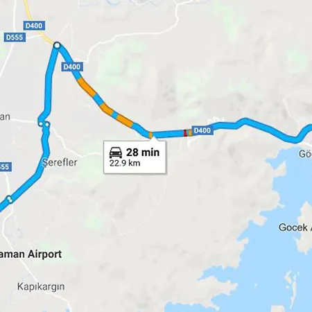 别墅 Delightful Townhouse In Gocek. Beach, Pool, Wi-fi 戈西克